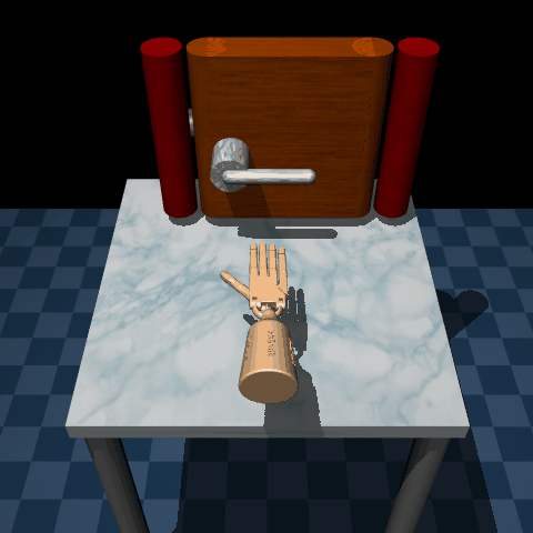 Offline RL dataset family example: AdroitHandDoor