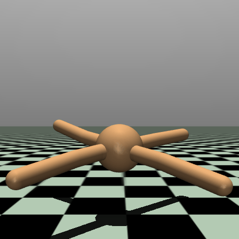 Gymnasium MuJoCo example (Ant)